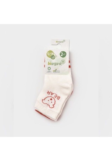 Biorganic Bear 2'li Bebek Çorabı - 68408