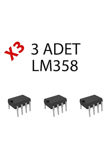 Lm358 , Lm358p , Lm358n Dıp-8 Entegre 3adet