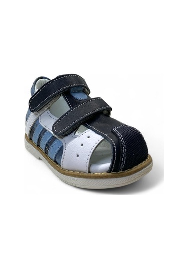 636 Bebek Deri Korseli Sandalet Lacivert/mavi Lacivert - Mavi