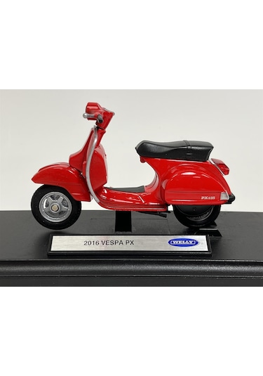 2016 Vespa Px Kırmızı 1:18