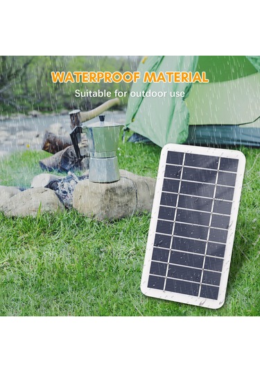 Suofeng 5v 2w Güneş Paneli, Micro Usb Arayüzlü Güneş Şarj Cihazı, 3m Kablolu Dıy Güneş Şarjörü 16x9.5cm