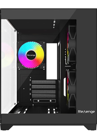 Revenge Nova 3 RGB Fanlı Temperli Cam Panel Boş m-ATX Gaming Oyuncu Bilgisayar Kasası