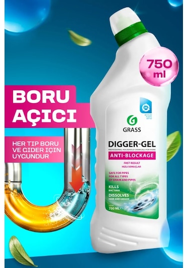 Dıgger Gel Turbo Hijyenik Gider Lavabo Açıcı 750 ML