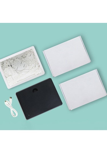 Reedark 3b Kağıt Oyma Gece Lambası - Led Masaüstü Dekoratif Aydınlatma, Hediye Seçenekleri