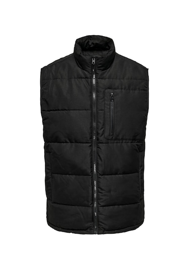 Only & Sons Erkek Yelek 22024229 Siyah