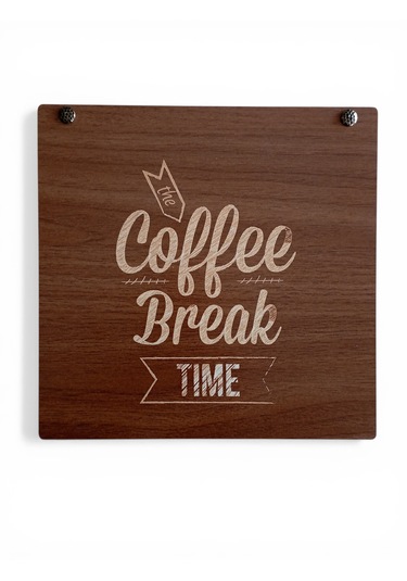 Coffee Break Time Ahşap Kutulu Hediyelik Çikolata