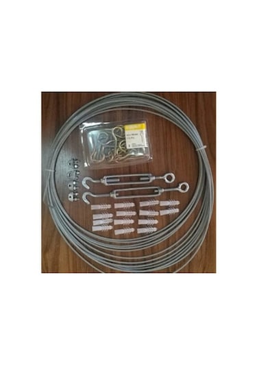 File Montaj Mazemesi 4 Metre Için Kanca Dubel Çelik Halat File Mo