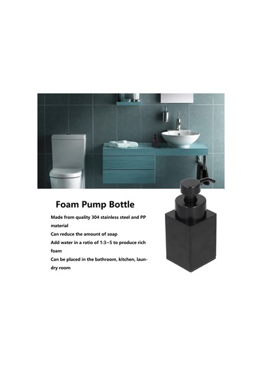 Natudeco Köpük Sabunluk Şişe Sıvı Sabun Köpük Dispenseri Bulaşık