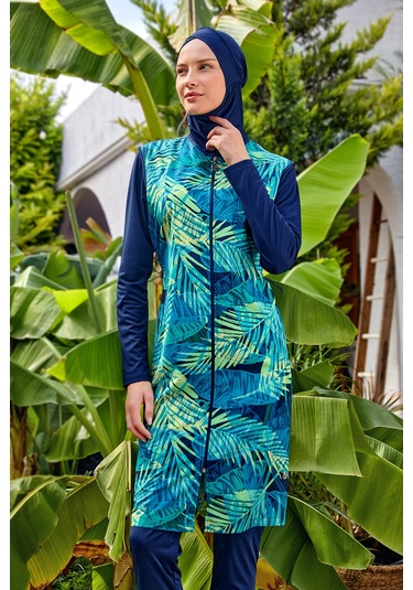 Tam Kapalı Tesettür Mayo 3309 Koyu Lacivert Koyu Lacivert
