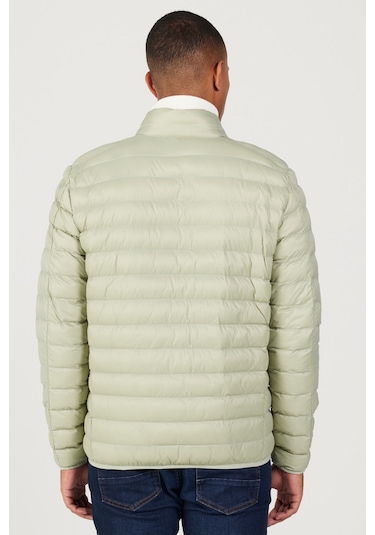 AC&Co / Altınyıldız Classics Erkek Mınt Standart Fit Normal Kesim Dik Yaka Mont Mint