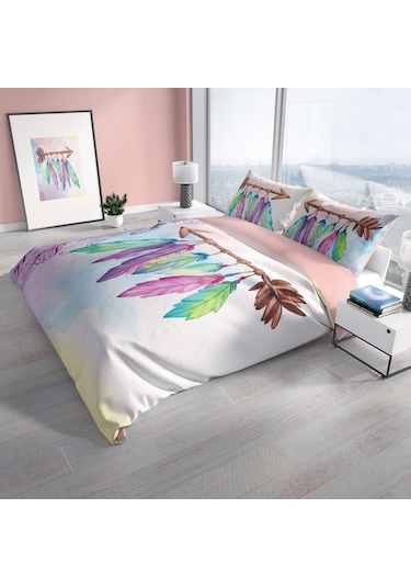Cattleya Sleep 3D Pamuk Saten Çift Kişilik Nevresim Takımı