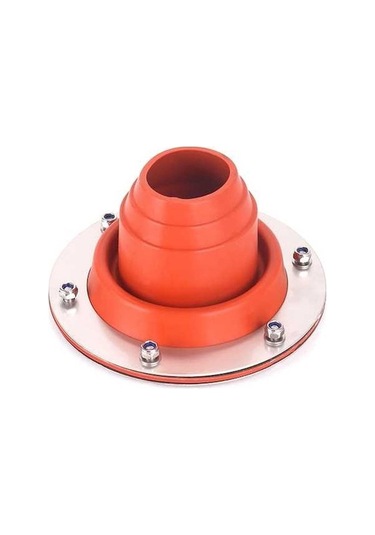 Bloomnest Çadır İçin Jack Kiti Esnek Çatı Silikon Borusu Sızdırmaz Yüksek Isı Dayanıklı Yanık Önleyici Şömine Kırmızı Kırmızı