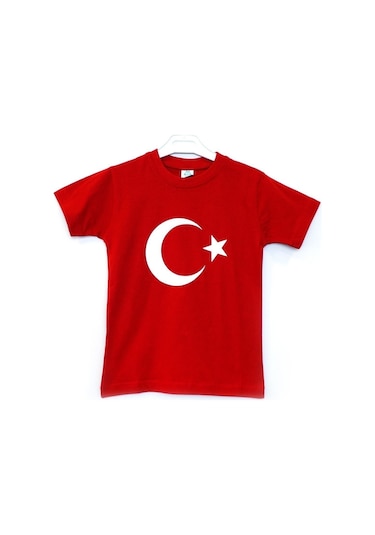 Ak Giyim Kısa Kollu Bayrak Baskılı T-Shirt