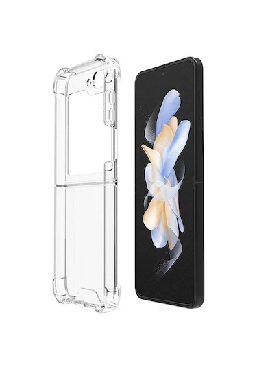 Goocamp Galaxy Z Flip 5 Uyumlu Nitro Anti Shock Silikon-renksiz Renksiz