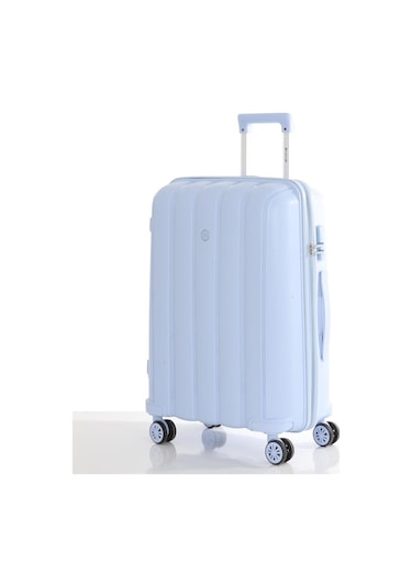 Mçs Polipropilen 2li Valiz Seti Orta & Kabin V305 S21yy1000076-set D546 Bebe Mavisi