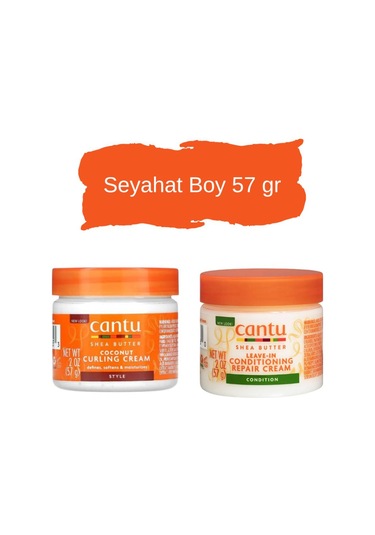 Cantu Kıvrıcık Ve Dalgalı Saçlar Onarıcı & Şekillendirici Saç Bakım Mini Seyahat Seti