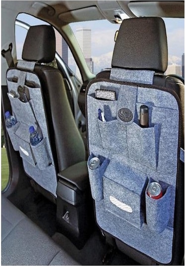 2 Adet Araç Araba Oto Koltuk Arkası Organizer Düzenleyici Kılıfı