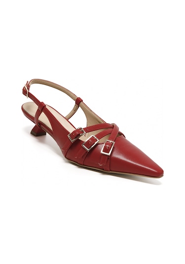Topuklu/ Stiletto Kadın 1971010 Nacree Capra Rosso Rosso Bordo