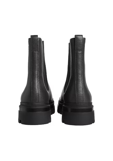Erkek Kalın Tabanlı Chelsea Bot - Siyah After Dark