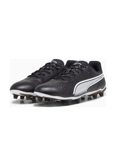 Puma King Match Fg/ag Erkek Krampon-01 Beyaz - Siyah