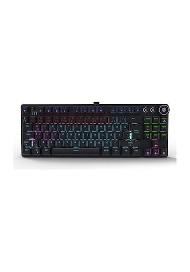 Gamebooster Ryba Rainbow Red Switch Triple Mode Siyah Mekanik Gaming Klavye