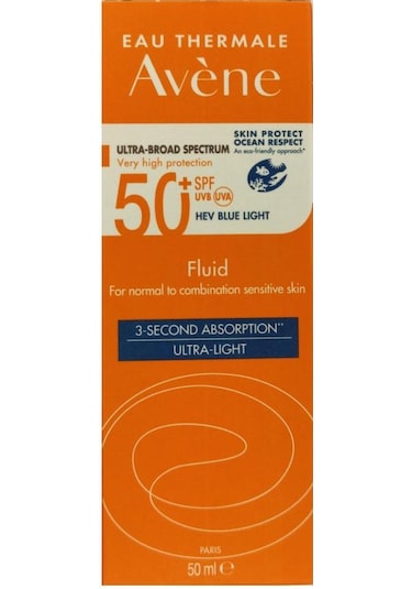 Avene Fluid Spf 50+ 3 Second Absorption Ultra Light Güneş Kremi 50 ML