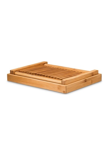 31.7x23.7x19cm Bamboo Household And Commercial Multi-function Bread Cutting Plate Sliced Cutting Board Bread Slices Bread Plate, Size:bamboo Bread Cutting Diğer