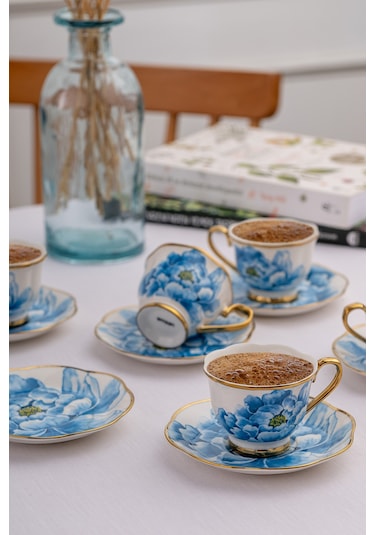 Emsan Dora 6 Kişilik Kahve Fincan Takımı 80 Ml