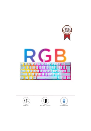 Torima TK 04 Mekanik RGB Işıklı Kablolu Q Klavye