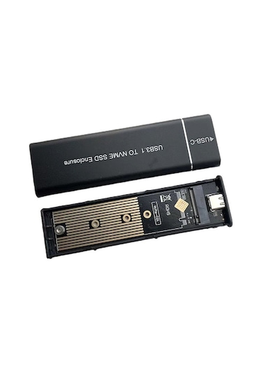 Samdoo Usb 3.1 Nvme Ssd Dönüştürücü Kutusu, Type-c Bağlantı Kartı, Çift Kullanimlı Siyah, Dayanıklı Ve Kompakt Tasarım