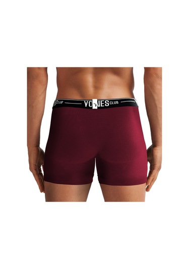 Yohannes Club, Erkek Özel Bölmeli Pamuklu Boxer, Renk Seçenekli, 3'lü Paket, Bordo,yeşil,mavi Bordo - Mavi - Yeşil