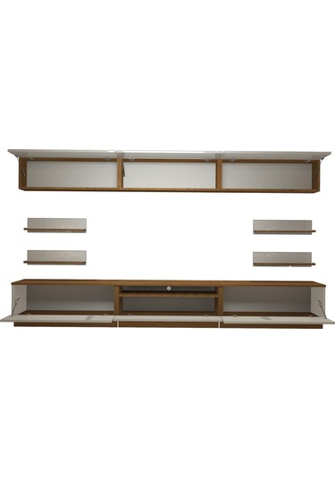 Decoraktiv Trendstyle 8ys Mdf Tv Ünitesi Tv Sehpası Ceviz - Beyaz