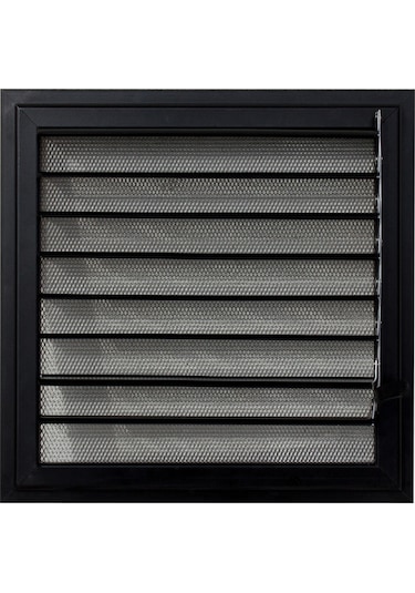 Alüminyum Menfez Siyah Uzun Ömürlü Banyo Wc Havalandırma Panjur