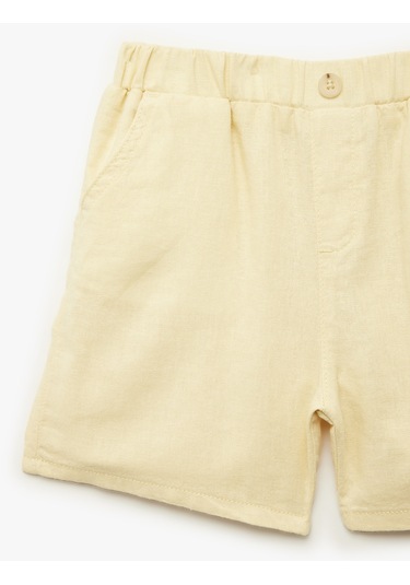 Koton Shorts Sarı 6smb40033tw