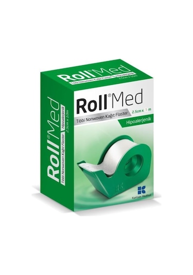 Roll Med Tıbbi Kağıt Flaster 2.5 CM x 5 M 4 Adet