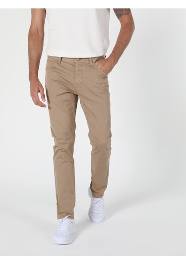 Colin's Straight Fit Düşük Bel Erkek Pantolon CL1049744_Q1.V2_CML Camel Colin's Straight Fit Düşük Bel Erkek Pantolon CL1049744_Q1.V2_CML Camel