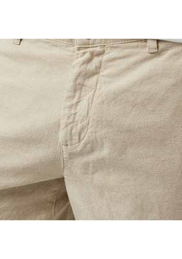 Nautica Erkek Bej Slim Fit Şort Düz B55218t Bej