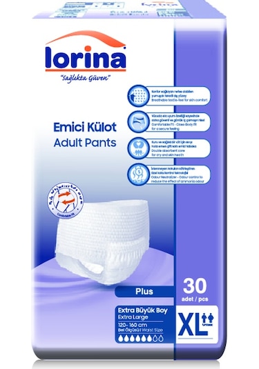 Lorina Emici Külot Hasta Bezi XL 30'Lu