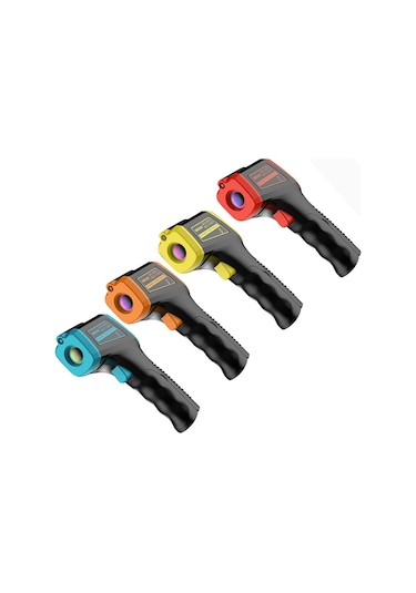 Gm320s Temassız El Tipi Endüstriyel Kızılötesi Termometre Yüksek Hassasiyetli Lcd Ekran Arkadan Aydınlatmalı Sıcaklık Test Cihazı - Sarı