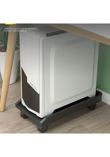 Sones 036-1 Masaüstü Bilgisayar Ana Bilgisayarı Tekerlekli Artırılmış Raf, Özellikler: Paralel Tekerlek Siyah