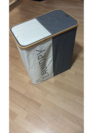 F.acar Home Collection Çamaşır Sepeti Açık Gri