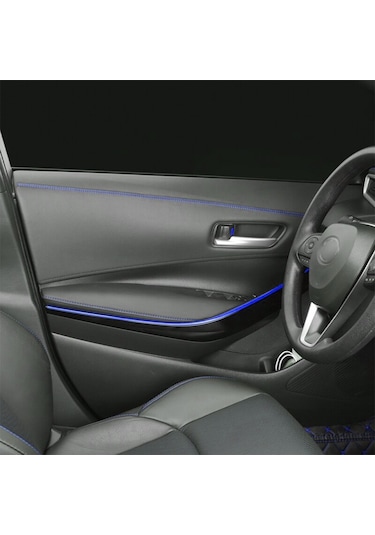 8 Metre Deri Trim Fitili Mavi Dikişli