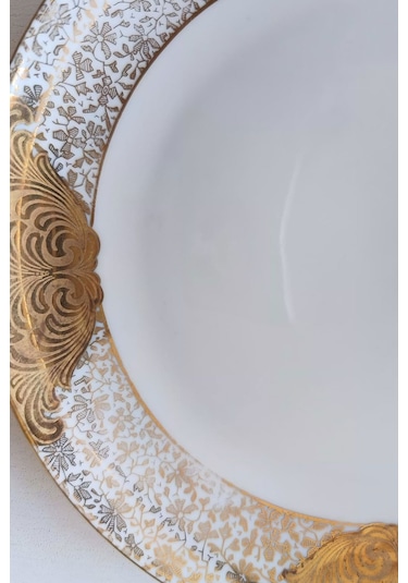 Nurantik Weiden Bavaria Alman Pasta Tabağı Altın