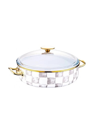 Damas - Emaye Sığ Tencere 26 Cm Inox