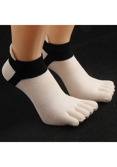 Homyl Erkekler Ve Kadınlar Için Ayak Bileği Çorap Pamuklu Beyaz