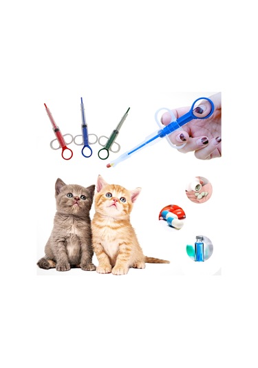 Lemestar Kedi Köpek İlaç Verici Silikon-plastik İçme Suyu Besleyici Enjeksiyonlu Tüp