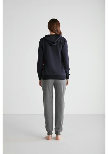 U.s Polo Assn. 16940 Kadın Kapşonlu Pijama Takımı 001