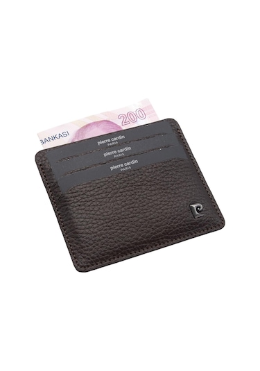 Pierre Cardin Kahve Floater Unisex Deri Kartlık 046a42 Kahverengi