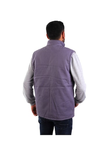 Eser - 7-7 Gabardin Polarlı Yelek - Kışlık - Gri