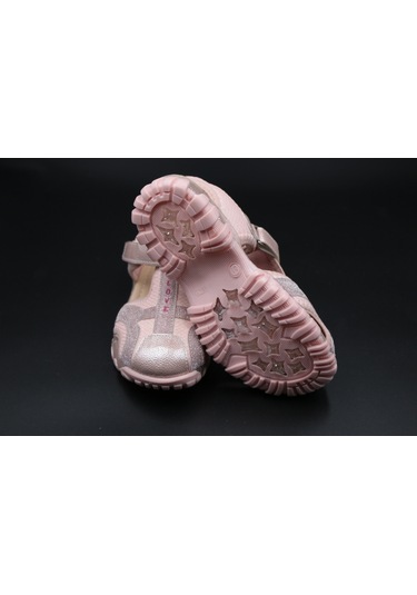 Ayakkabımood Arz Ortopedik Taban Pudra Kız Çocuk Sandalet Ayakkabı Pudra